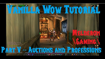 Classic/Vanilla WOW Tutorial - Part 5 - Auctions and Professions