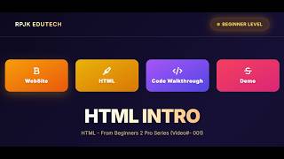 Details HTML Intro - Get Started with Web development Guide
