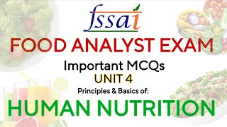 FSSAI FAE Important MCQs | HUMAN NUTRITION MCQs | Food Analyst Exam  screenshot 4