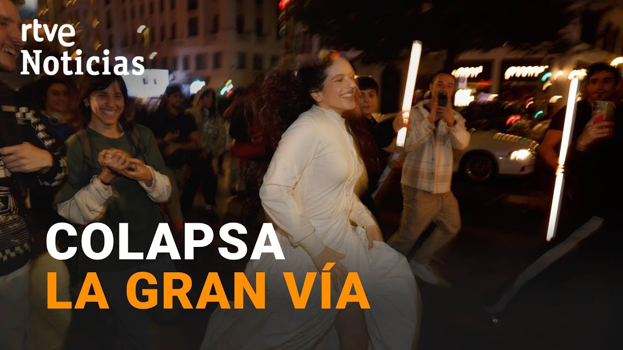 ROSALÍA: DESVELA por SORPRESA la PORTADA de LUX, ante MILES DE FANS en el CENTRO DE MADRID | RTVE