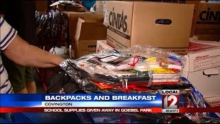 Annual Backpacks and Breakfast event gives kids free school supplies