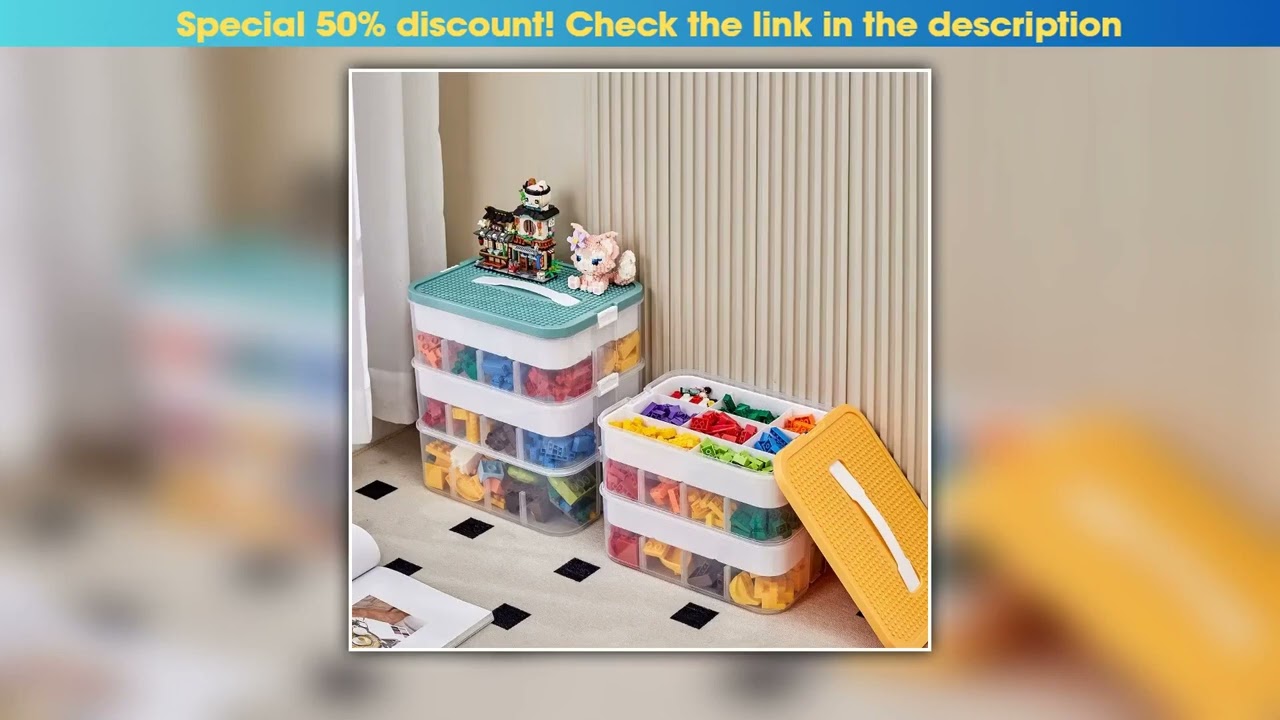 Plastic Lego Storage Box Children Jigsaw Puzzle Building Block Lego Container Classification Part