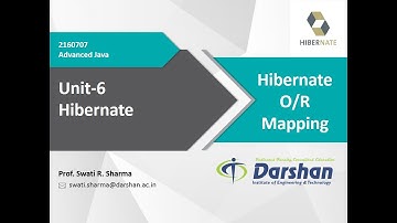 Unit 6.3: Hibernate OR Mapping
