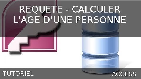 Ms Access - Requête permettant de calculer l