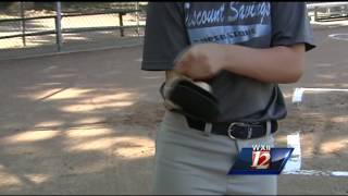 One handed 11-year old pitcher
