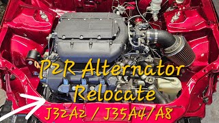P2R Alternator Relocate | J Swap Civic