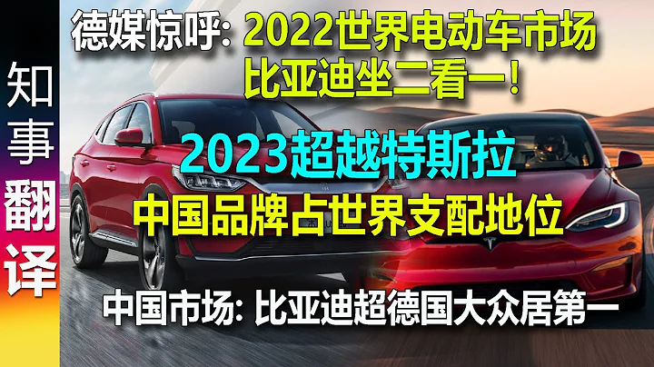 德媒驚呼: 2022世界電動車市場BYD比亞迪坐二看一！2023超越特斯拉 中國品牌佔世界支配地位 | 中國市場: 超過德國大眾穩居第一 | 純電動車 新能源汽車 BYD TESLA Geely - 天天要聞