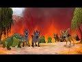 Lion Guard: Scar's Army attack Kilio Valley | The Kilio Valley Fire HD Clip