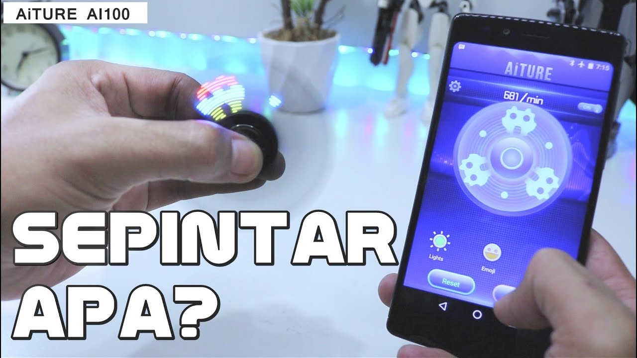 Fidget Spinner Pintar Pake Smartphone - AiTURE AI100 Spinner Review Indonesia