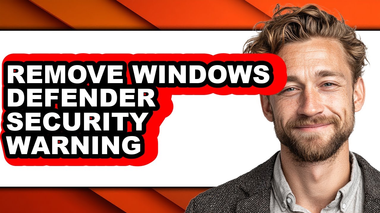 How to Remove Windows Defender Security Warning (only Way) - YouTube