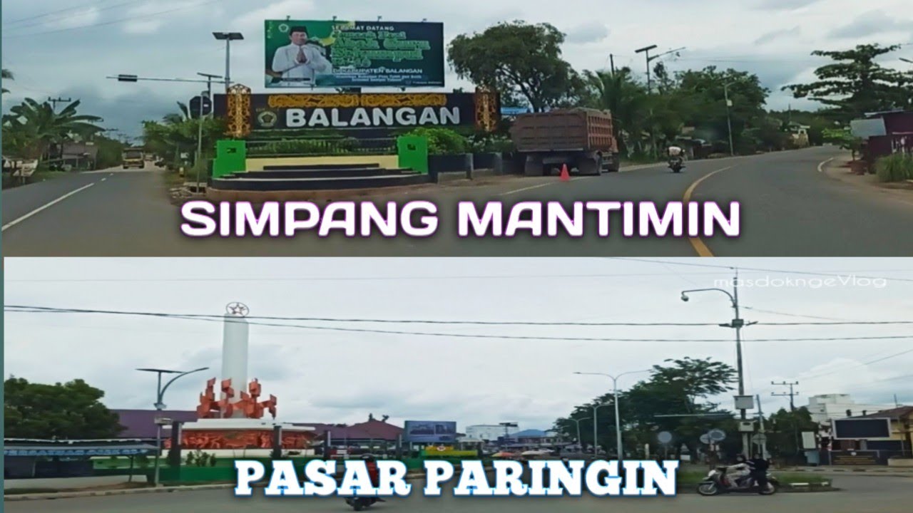 Perjalanan Dari Simpang Tiga Mantimin Balangan Ke Monumen Tugu Perjuangan Pasar Paringin Full Time
