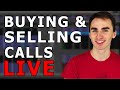 Buying And Selling Options Live On Thinkorswim - Thinkorswim Tutorial