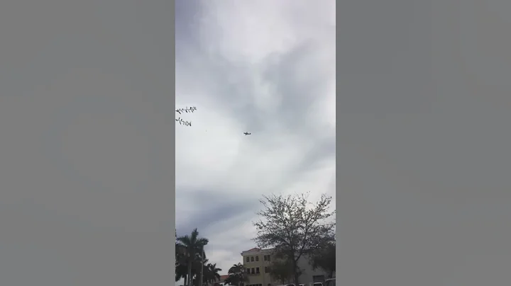 Merlin powered Mustang flyover, Boca Raton, FL, "B...