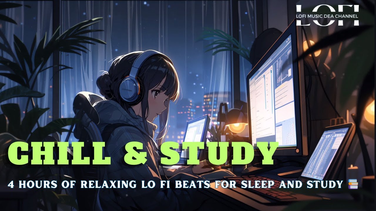 Chill & Study: 4 Hours of Relaxing Lo Fi Beats for Sleep and Study 📚