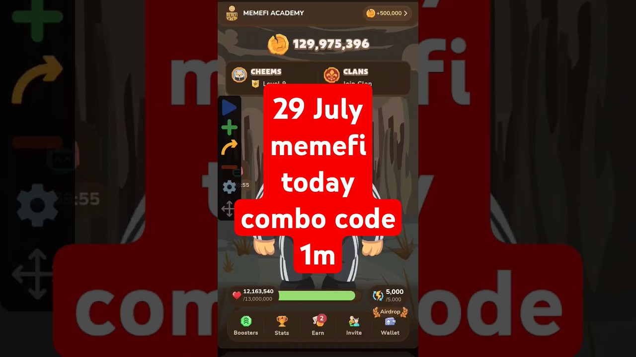 memefi today combo level 9 all 29 July 
