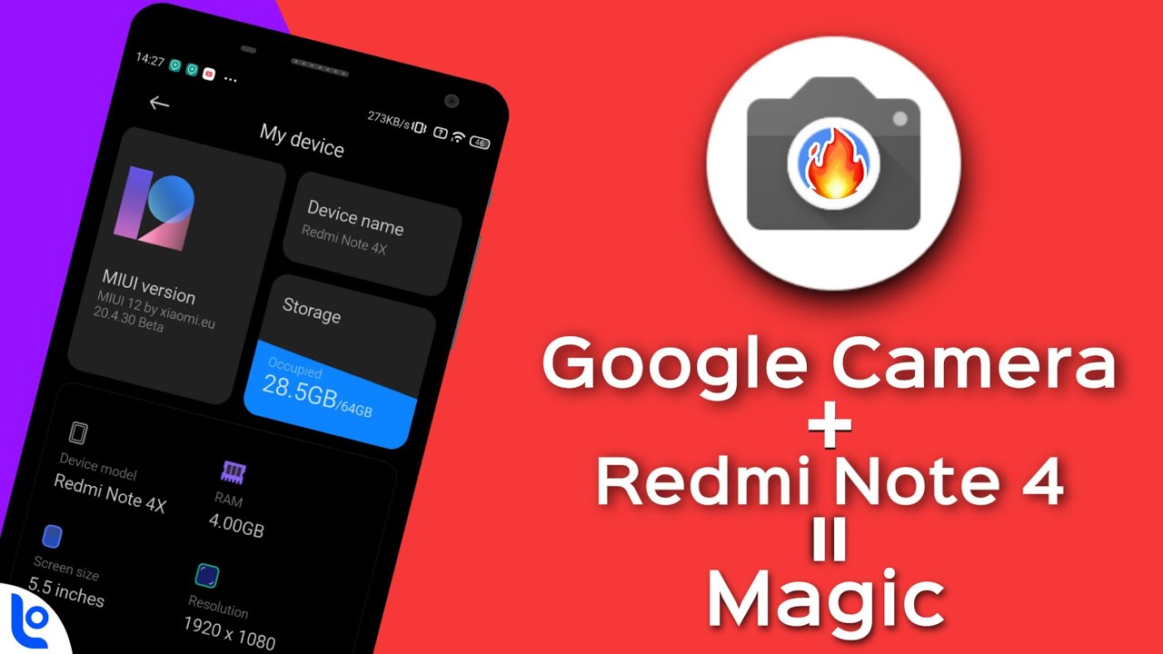 Gcam Redmi Note 4 | Google Camera for Redmi Note 4 | Gcam for MIUI 12 |  Turned into DSLR Camera - YouTube