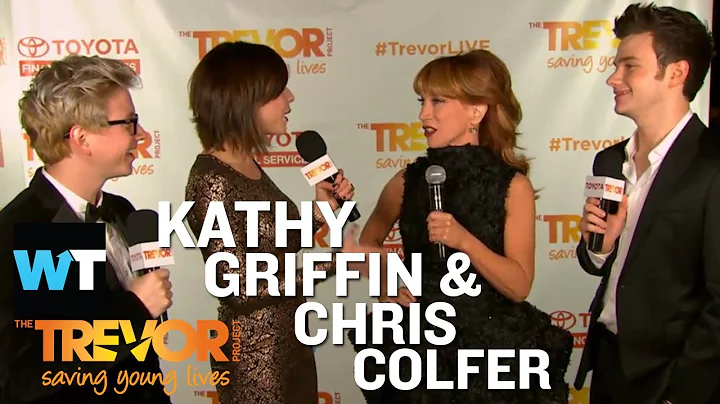 Kathy Griffin & Chris Colfer at TrevorLive! Red Ca...