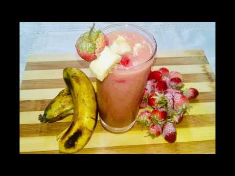 strawberry-banana-smoothie-recipe-|-3-ingredients