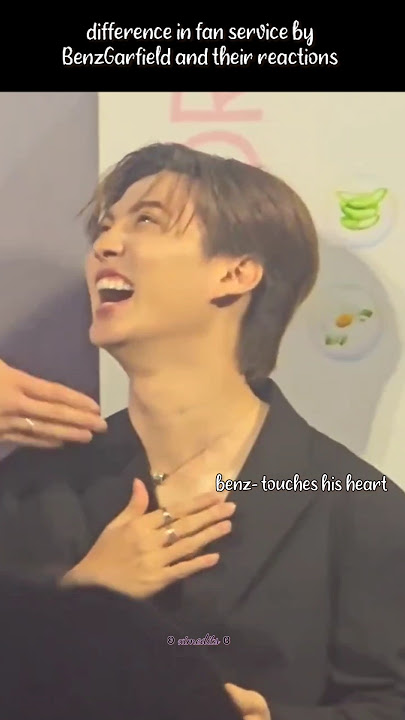 BenzGarfield's reactions to each others fan service ✨🍃#benzgarfield #kimkenta #pitbabetheseries