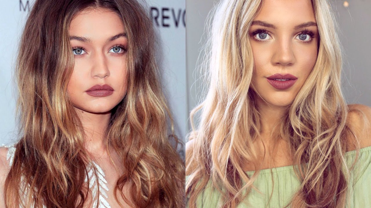 Gigi Hadid Inspired Hair Makeup YouTube