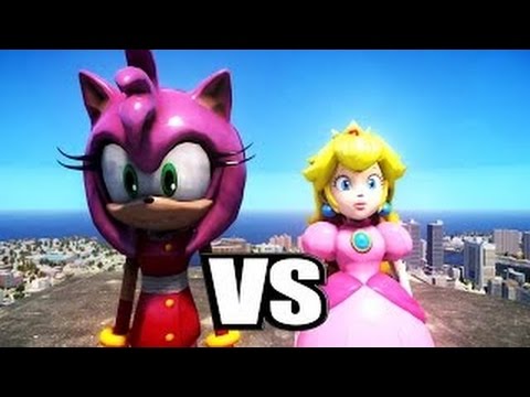 AMY ROSE VS PRINCESS PEACH EPIC BATTLE