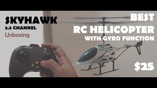 Best Budget RC Helicopter Unboxing and Flying | SKYHAWK 3.5 CHANNEL 2.4 GHz with Gyro stability