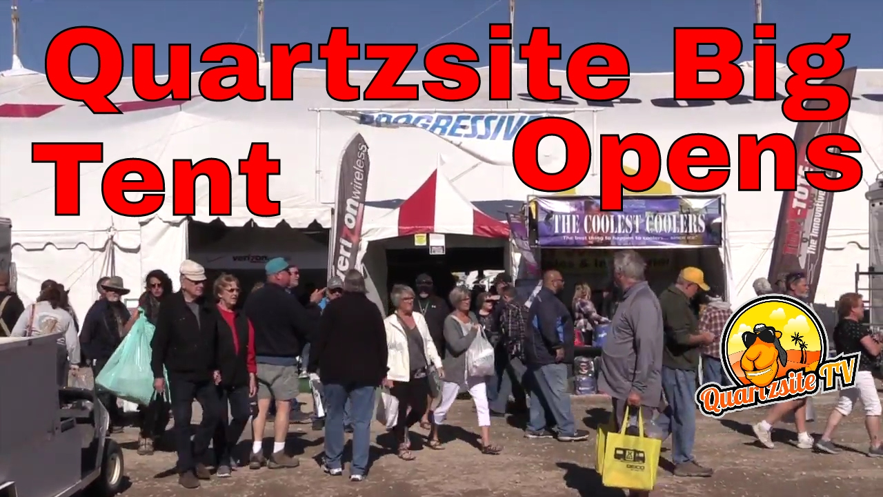 Where can someone find information for upcoming Quartzsite RV shows?