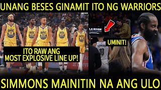 WARRIORS GUMAWA NG MALAKING PAGBABAGO SA LINE UP. MOST EXPLOSIVE STARTER?  SIXERS DI NA MAPIGILAN!