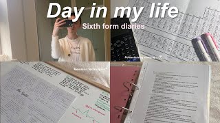 Day in my life as a sixth form student | sixth form diaries, morning routine, mock revision