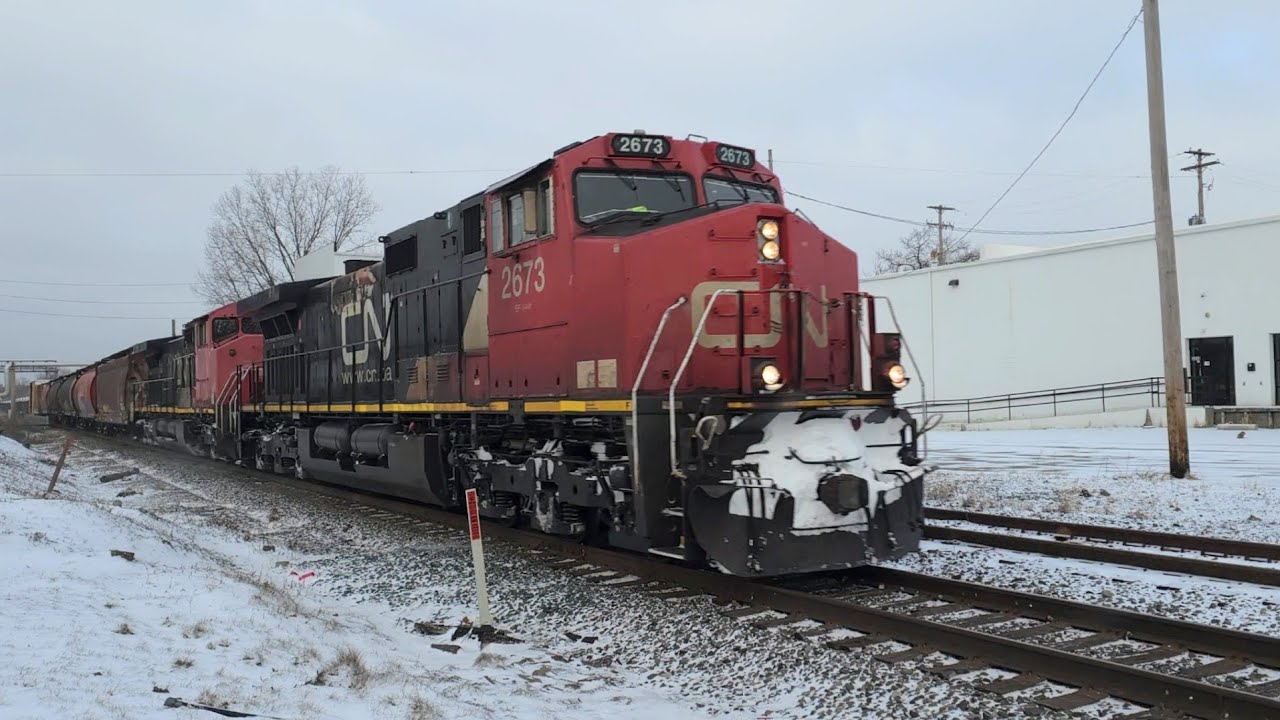 Canadian National  -  Eastbound Freight Train with Dual DPU   23 Feb 26