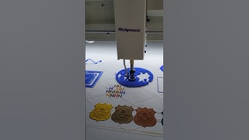 Richpeace Multi head Mixed Chenille Embroidery Machine testing