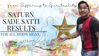 Saturn Sade Satti Results for all the Moon Signs with Remedies - In 5 Minutes