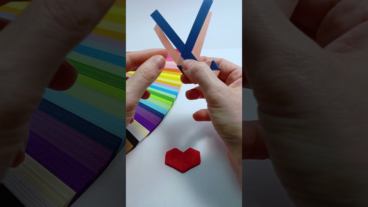 Origami Cuoricino 💖 Facile e Veloce \ Easy Paper Heart Origami