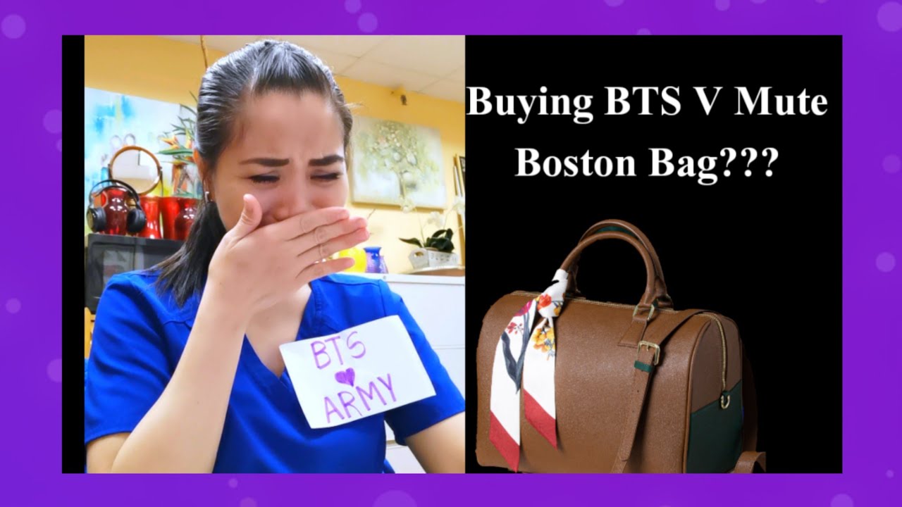 Buying BTS V Mute Boston Bag Merch 