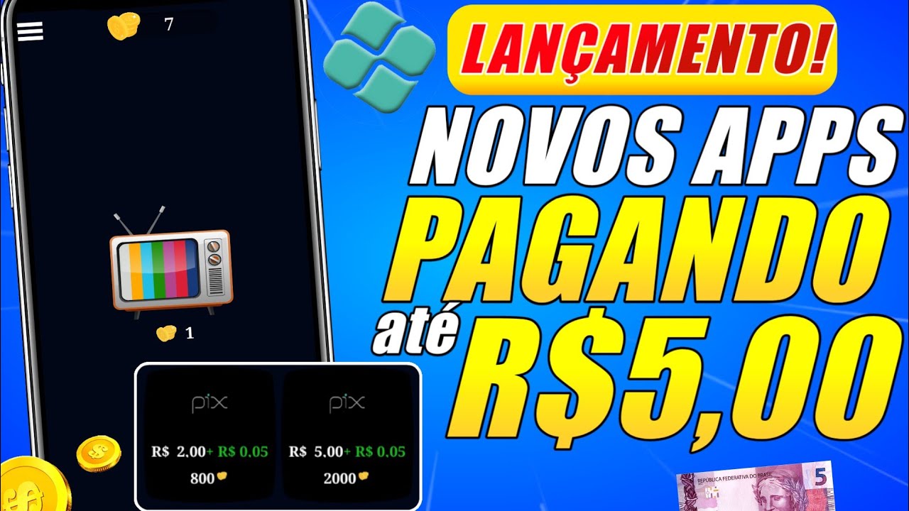 [LANÇOU!] APP PAGANDO ATÉ R$5,00 VIA PIX Money TV