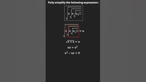 Infinitely Nested Radical 1 - Part 3 Infinite Expressions