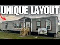 A multi-section mobile home with a VERY intriguing floor plan!! Prefab House Tour