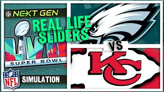 Eagles vs Chiefs Super Bowl Prediction with REAL-LIFE Sliders | Chiefs vs Eagles Super Bowl 57