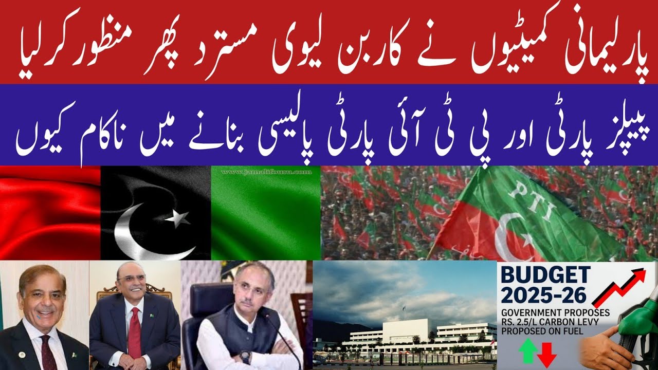 Carbon Levy | How PTI & PPP leaderships failed to adopt party policy | Eshfak Mughal