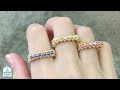 Beaded bar ring / THE SKINNY STACK beading tutorial