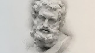 drawing plaster casts on paper