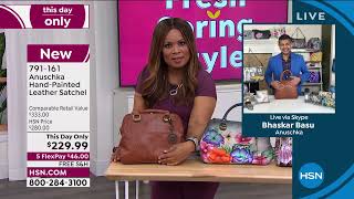 Anuschka HandPainted Leather Satchel with Cosmetic   Opt... screenshot 2