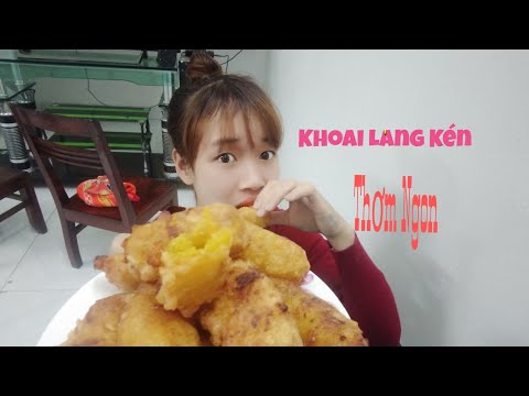 Khoai Lang Kén Chiên Giòn - Cách Làm Bánh Khoai Lang Kén Thơm Ngon Giòn