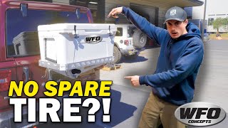 A Super Convenient Upgrade for Your Jeep! | Jeep JK & 2018+ Jeep JL Spare Tire Ice Chest Rack