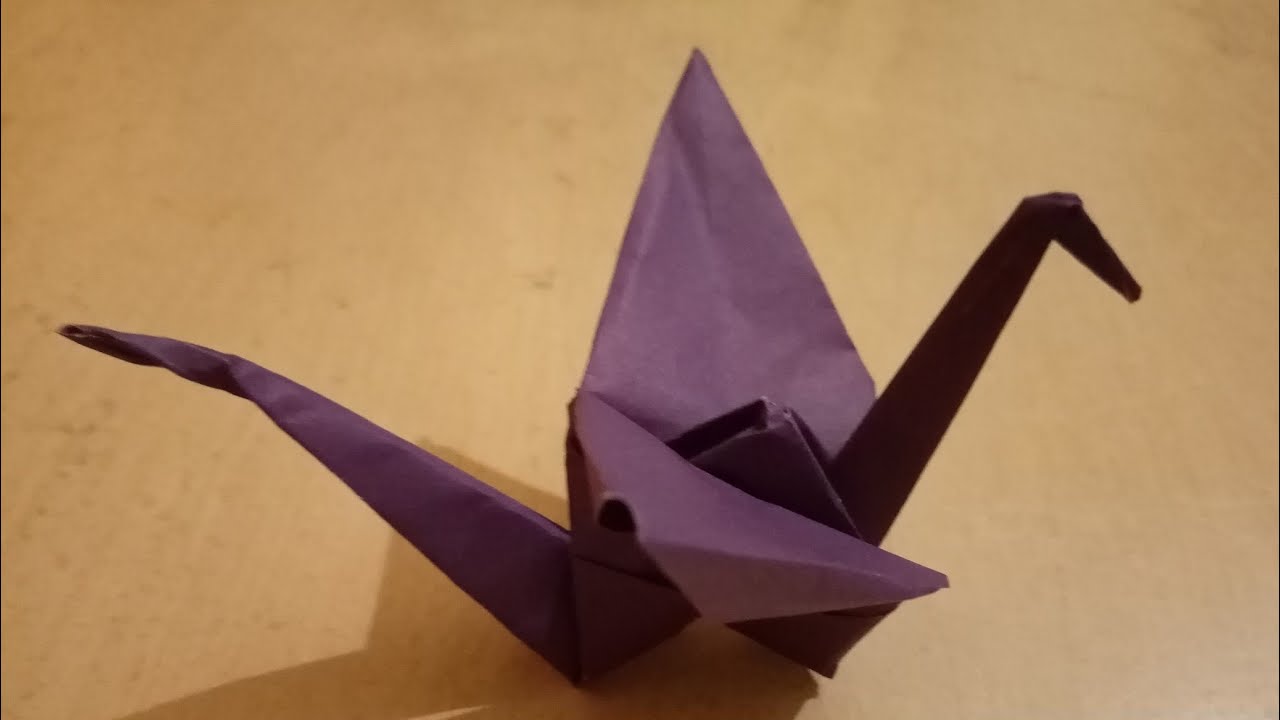 Como Hacer Una Garza De Papel YouTube