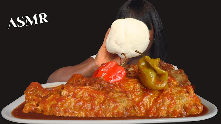 ASMR FUFU & SPICY PEPPER SOUP MUKBANG |Turkey wings|Nigerian food Talking| Eating Sounds Vikky ASMR