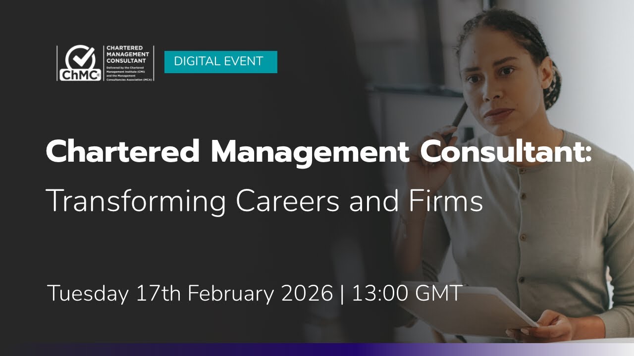 Chartered Management Consultant - Transforming Careers and Firms