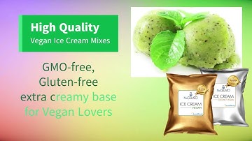 Vegan Ice Cream Mixes for Soft Serve, Rolled Ice Cream, Gelato, and liquid Nitrogen Ice Cream.
