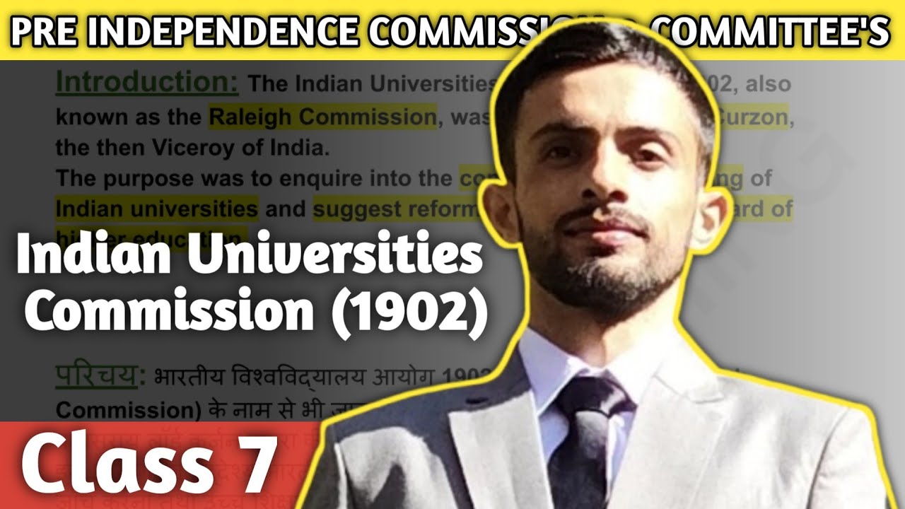 Indian Universities Commission 1902 Explained 🏛️📜 | Class 7 | HPU/SPU B.Ed. 2025