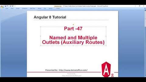 Part -47 : Named and Multiple Outlets (Auxiliary Routes) |Angular 8/9 Tutorials